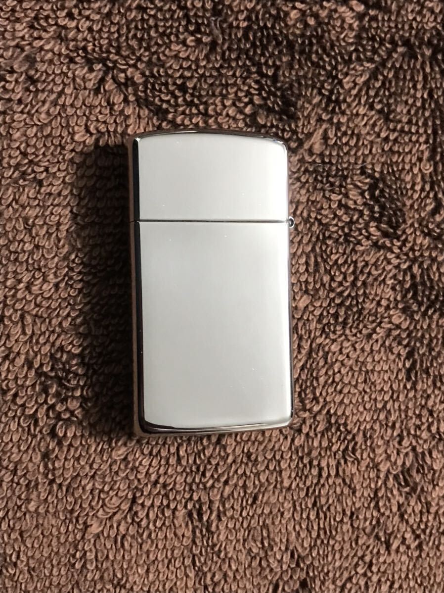 ZIPPO ジッポー ジッポ オイルライター シルバー プレート　SILVER PLATE 未使用品　1998年製 スリム　slim_画像2