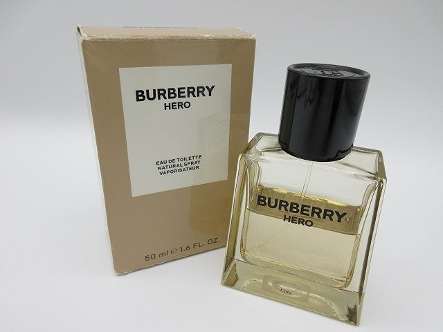 ◆BURBERRY バーバリー HERO ヒーロー オードトワレ EDT 50ml 香水 メンズ フレグランス 中古品_画像1
