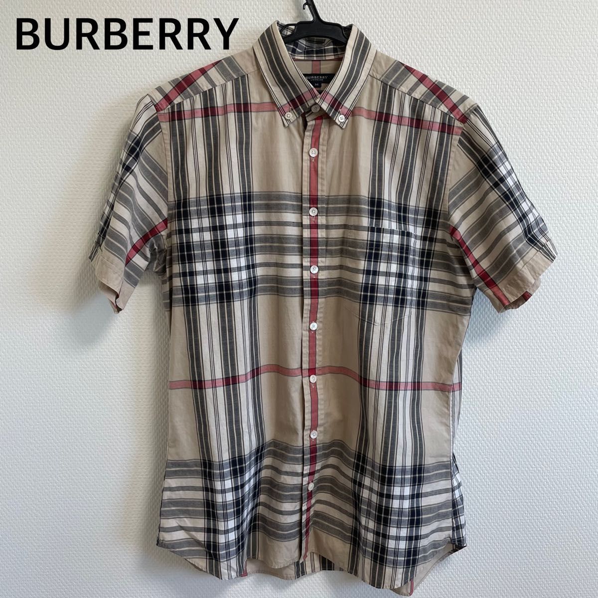 BURBERRY バーバリー チェック柄 半袖シャツ ボタンダウン　ノバチェック