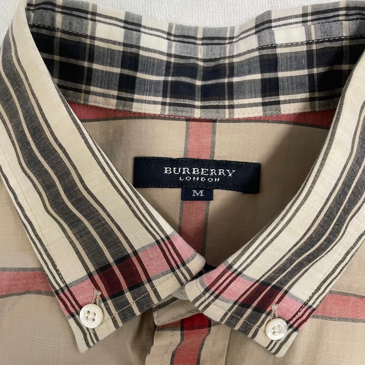 BURBERRY バーバリー チェック柄 半袖シャツ ボタンダウン　ノバチェック