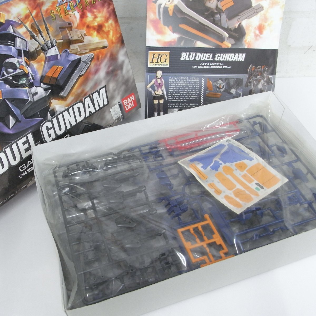 1 иен ~ не собран BANDAI HG 1/144bru Duel Gundam GAT-X1022 ( Gundam seed C.E.73 STARGAZER)
