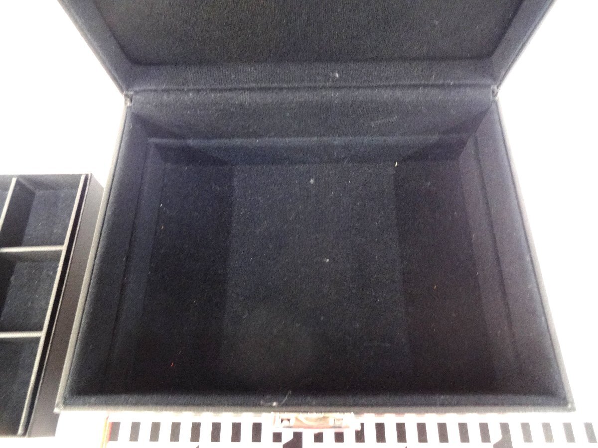 5118T DEAL DESIGN ディールデザイン アクセサリー ボックス 収納箱 ケース ブラック BOX キー付き カギ付き_画像6
