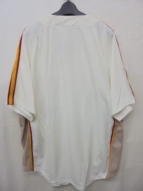 【KCM】ful-95-L★長期保管品★COOPERSTOWN COLLECTION　半袖ジップ ベースボールシャツ 『Astros アストロズ』 アイボリー　L（大きめ）_画像7