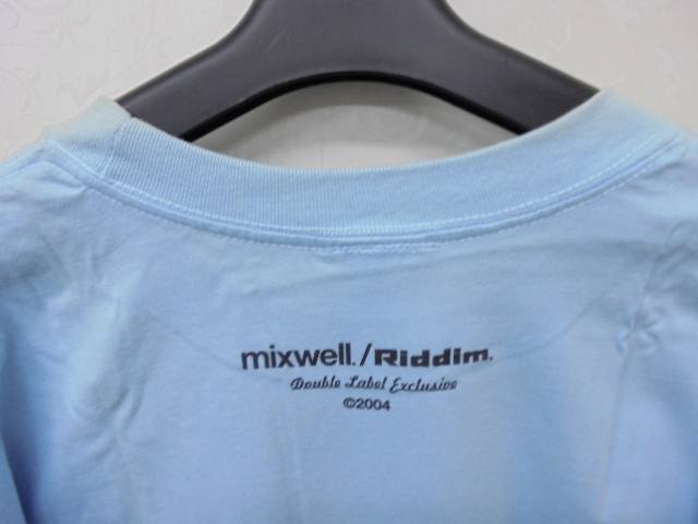 【KCM】ful-63-XL★タグなし長期保管品★メンズ　半袖Tシャツ 『mixwell』　ライトブルー系　サイズ：XL_画像9
