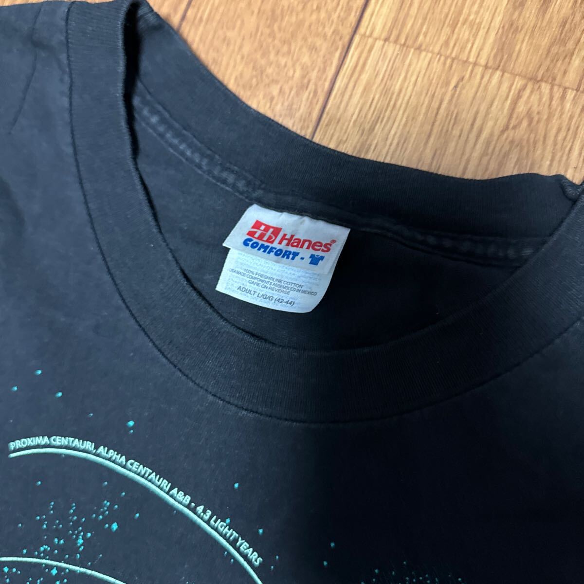 Hanes Tシャツ 宇宙　惑星　アートT_画像3