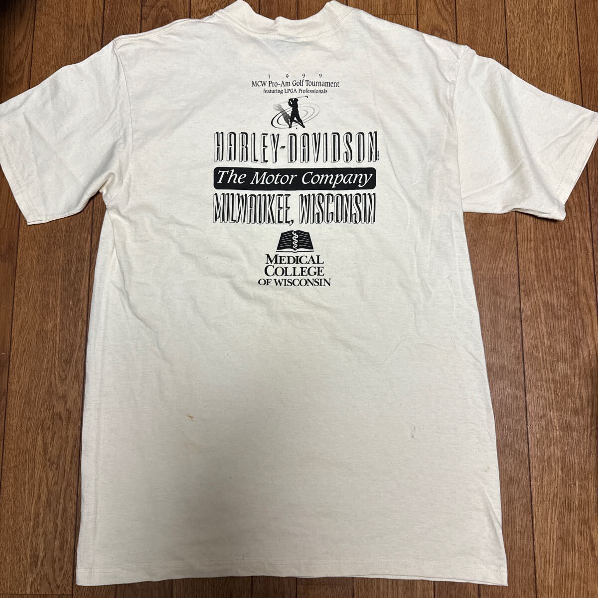 アメリカ製　ハーレーダビッドソン HARLEY DAVIDSON 半袖Tシャツ ダビンチパロディ_画像3