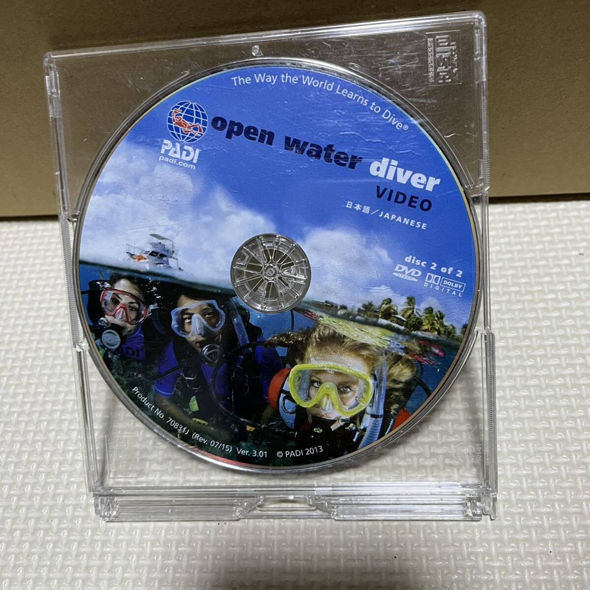 open water diver DVD PADI　スキューバダイビング オープンウォーターダイバー