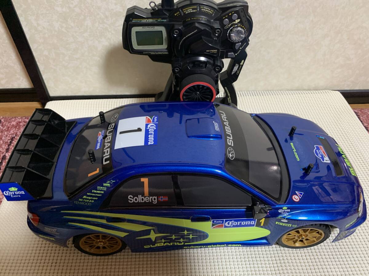 タミヤ TAMIYA 1/10 電動RC スバル インプレッサ WRC モンテカルロ 2005 DF-03Ra 中古 メカ付の画像1