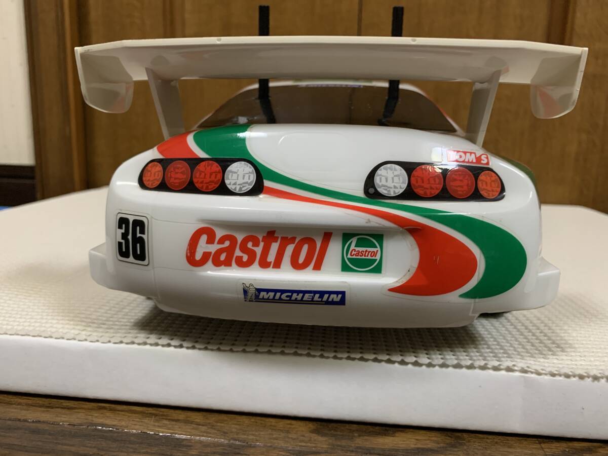 タミヤ TAMIYA 1/10 電動RC カストロール トムススープラ（2000年仕様）TT01 TYPE-E 中古 メカ付_画像8