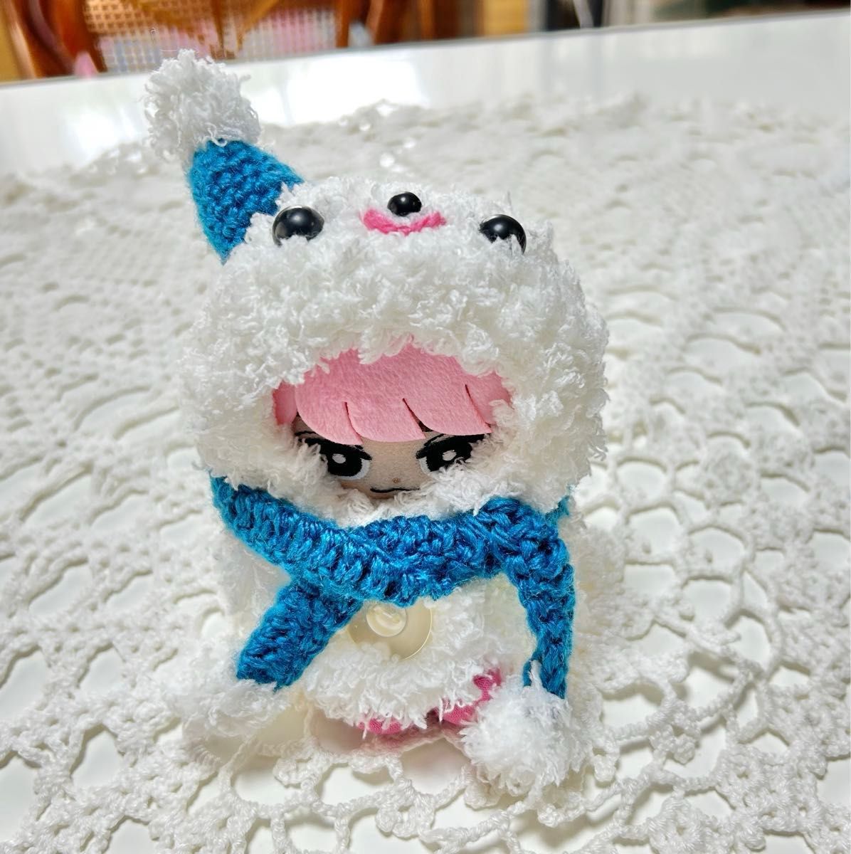 選べるメンカラ！すのチルぬいきぐるみ　ぬい服チルぬい雪だるまポンチョ　スノーマン