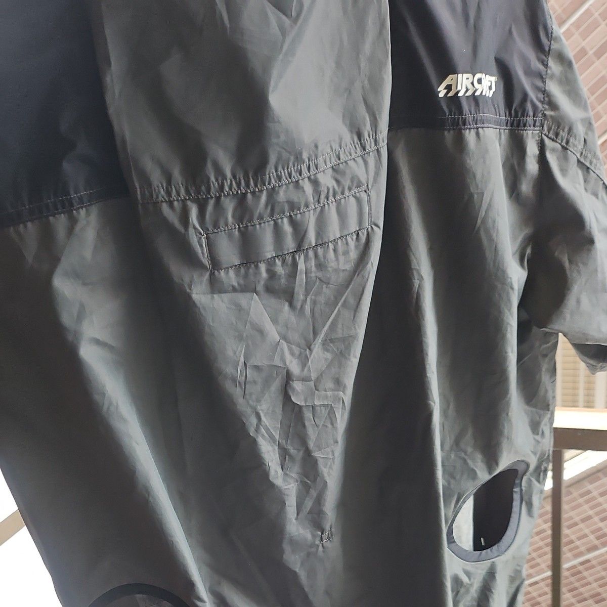 値下げ中。中古バートル AC2016 AC半袖ブルゾン ミルスグリーン XL 空調 作業 服 メンズ レディース