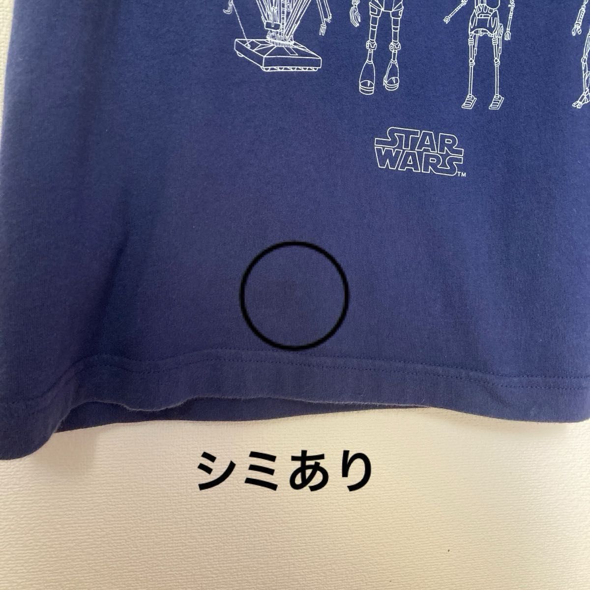 【UNIQLO】 2015 スターウォーズ　半袖Tシャツ　メンズMサイズ  ネイビー 