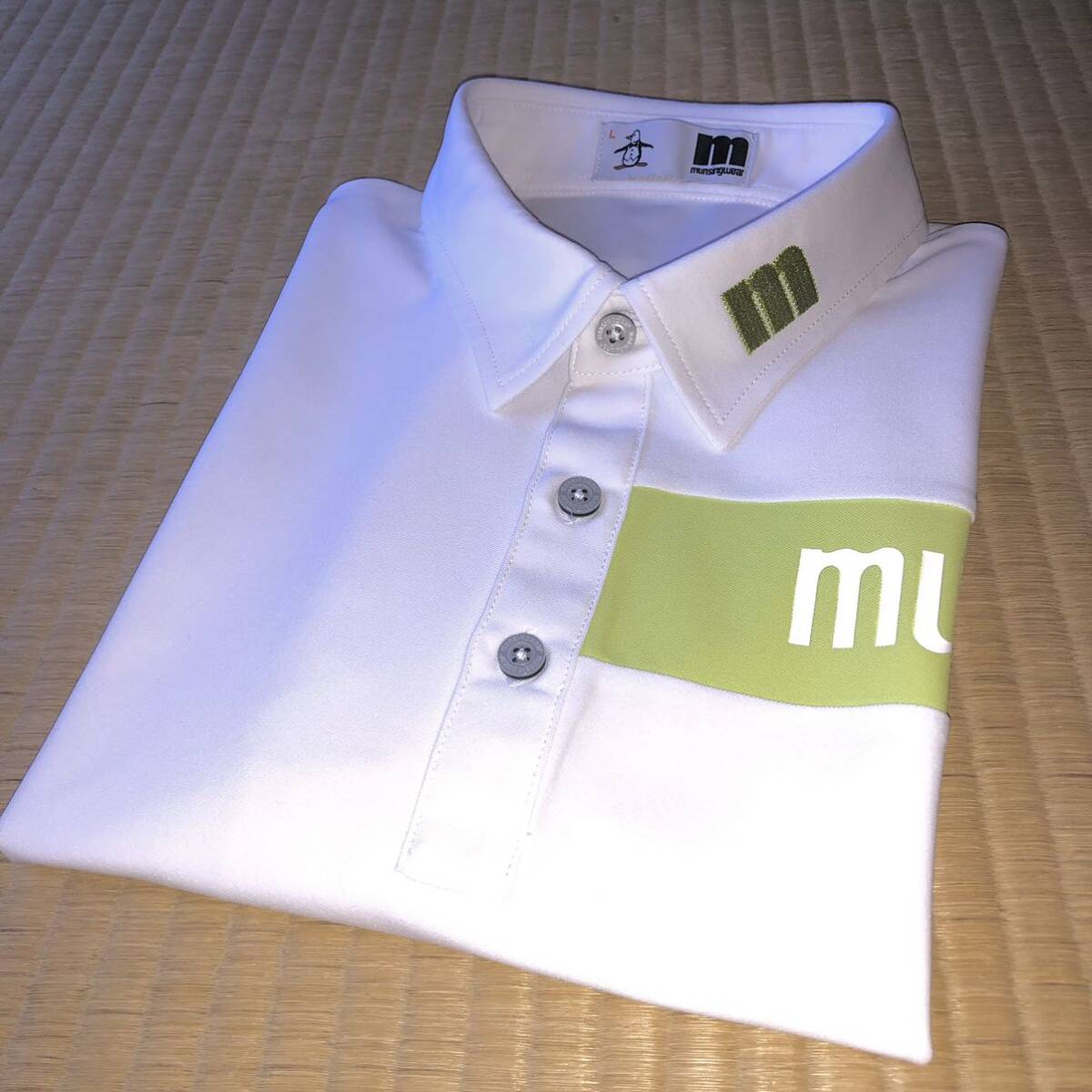  beautiful goods Munsingwear wear emboi series short sleeves dry polo-shirt MUNSINGWEAR ENVOY