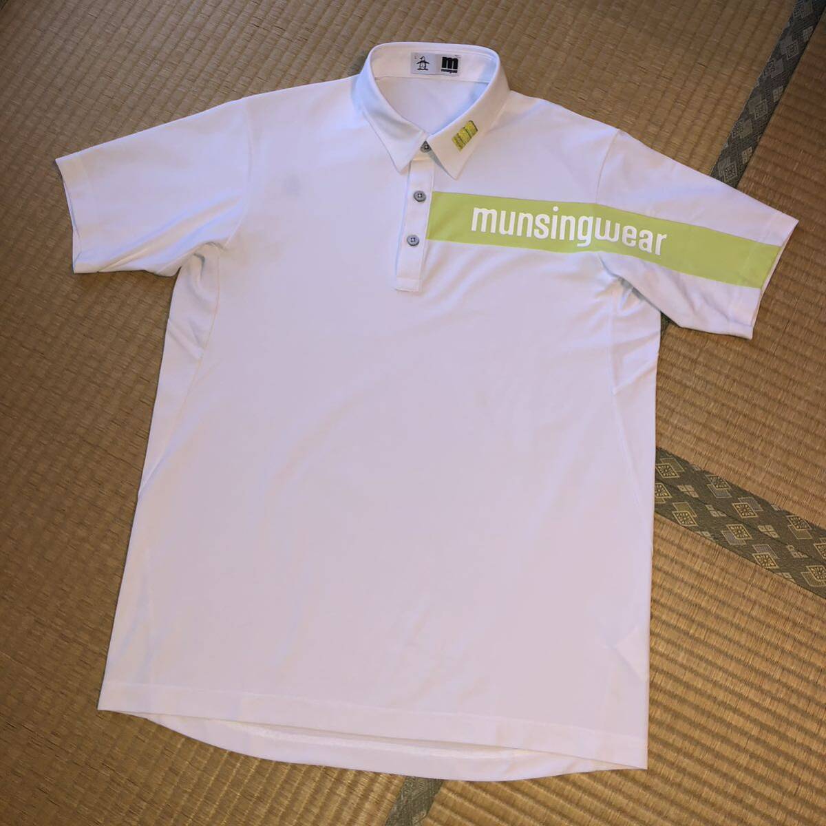  beautiful goods Munsingwear wear emboi series short sleeves dry polo-shirt MUNSINGWEAR ENVOY