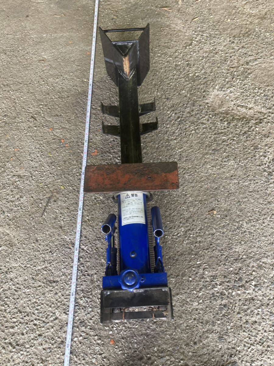 6300円 中古、油圧薪割り機 最長投入長さ44センチ。売り切り 6300円 中古、油圧薪割り機 最長投入長さ44センチ。売り切り