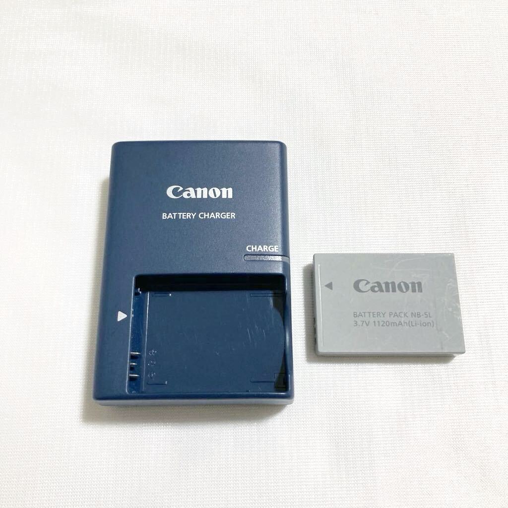 Canon コンパクトデジタルカメラ IXY DIGITAL 910IS PC1249 バッテリー付き 充電器付き 現状品の画像7