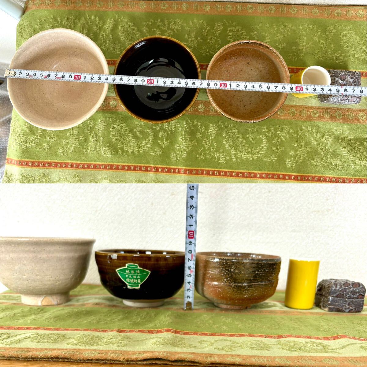★古い 茶道具セット 茶碗 香合 茶筅 柄杓 茶匙 木箱 など 8点の画像10