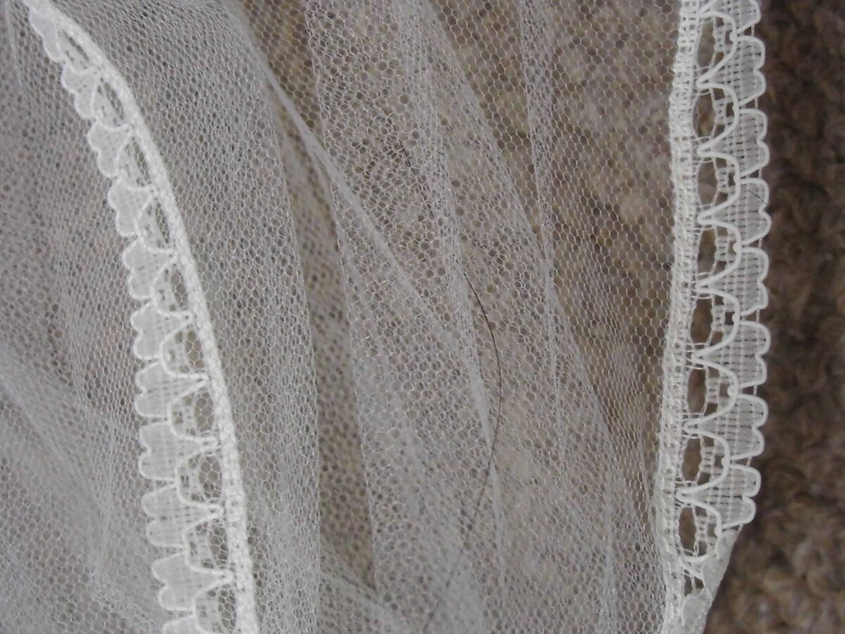 [ новый товар не использовался ] свадебный вуаль [180cm(1.8m)] ( "теплый" белый цвет )