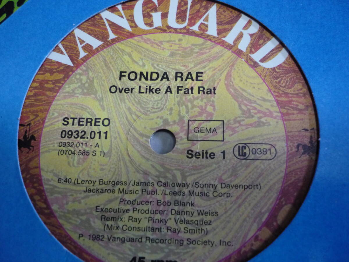 12インチ　　FONDA RAE / OVER LIKE A FAT RAT_画像2