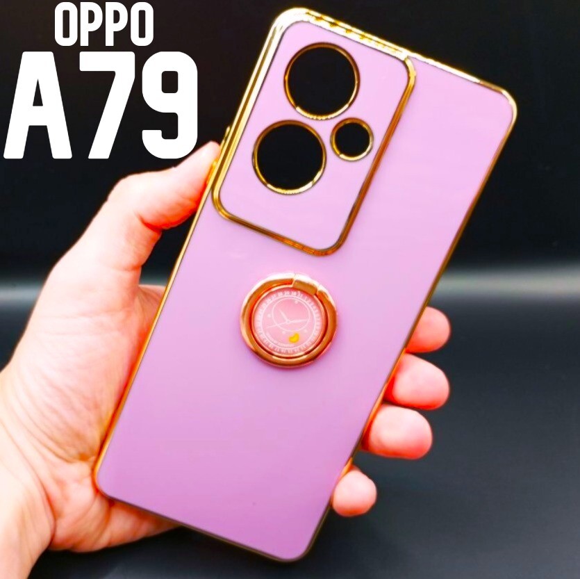 OPPO A79 5G パステル リング スマホケース パープル_画像1