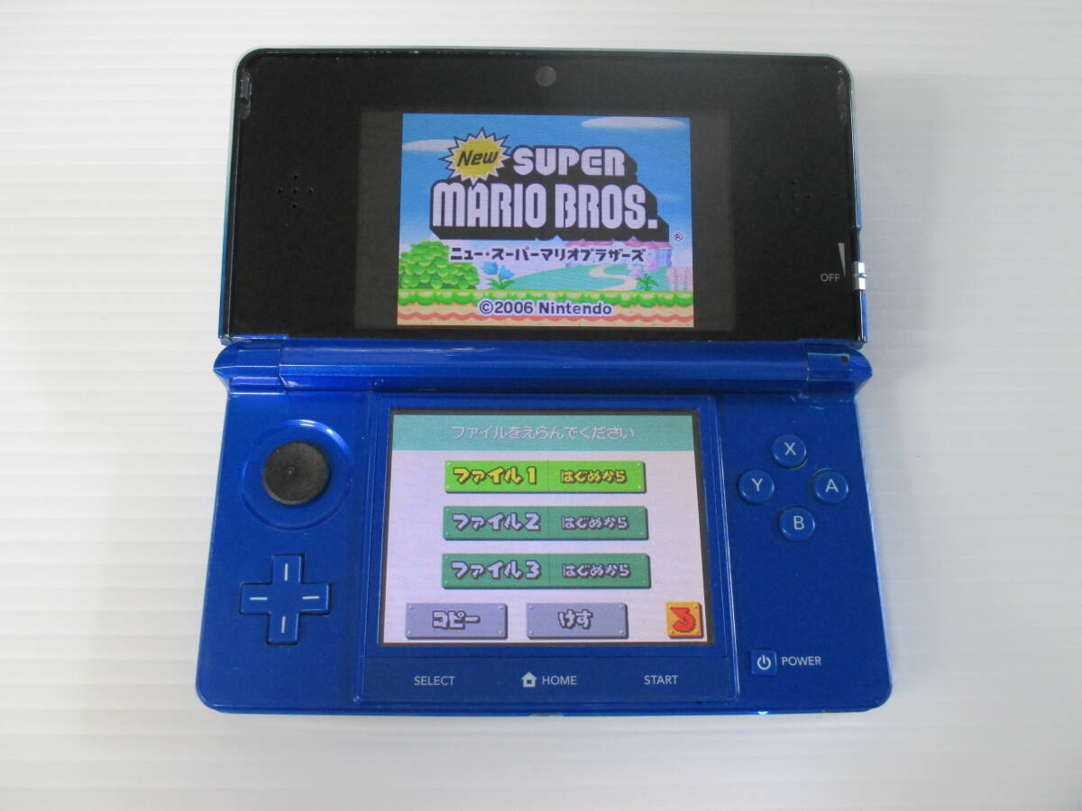 Nintendo 3DS cobalt blue body only simple operation verification ending. *Nintendo 3DS nintendo 