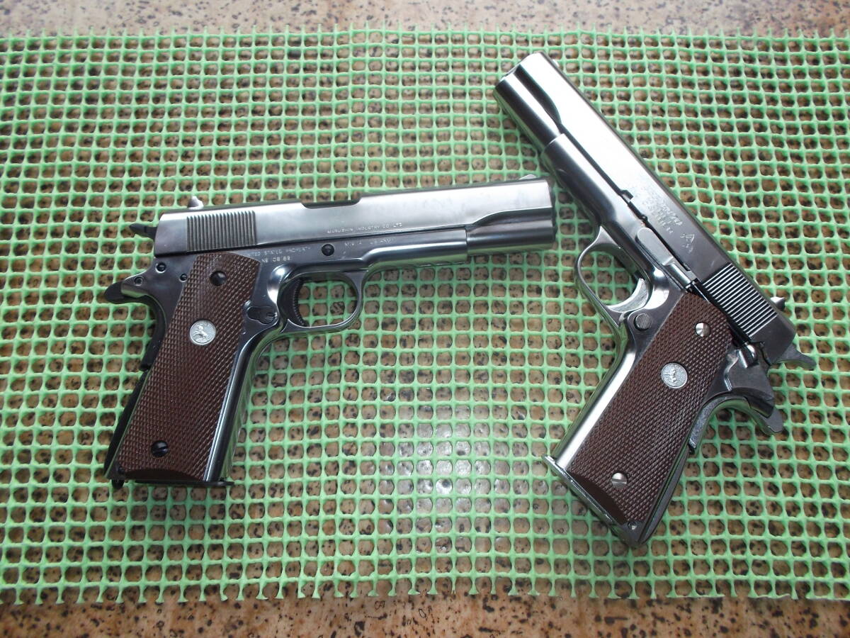 * Marushin model gun assembly kit Colt Government M1911,70MkⅣ silver ABS,s&w M586 heavy weight to3 number 1 jpy start!