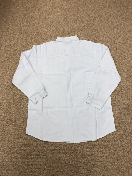  cheap outlet [ cotton shirt ] L size white Samue suit 1 jpy start unused new goods 