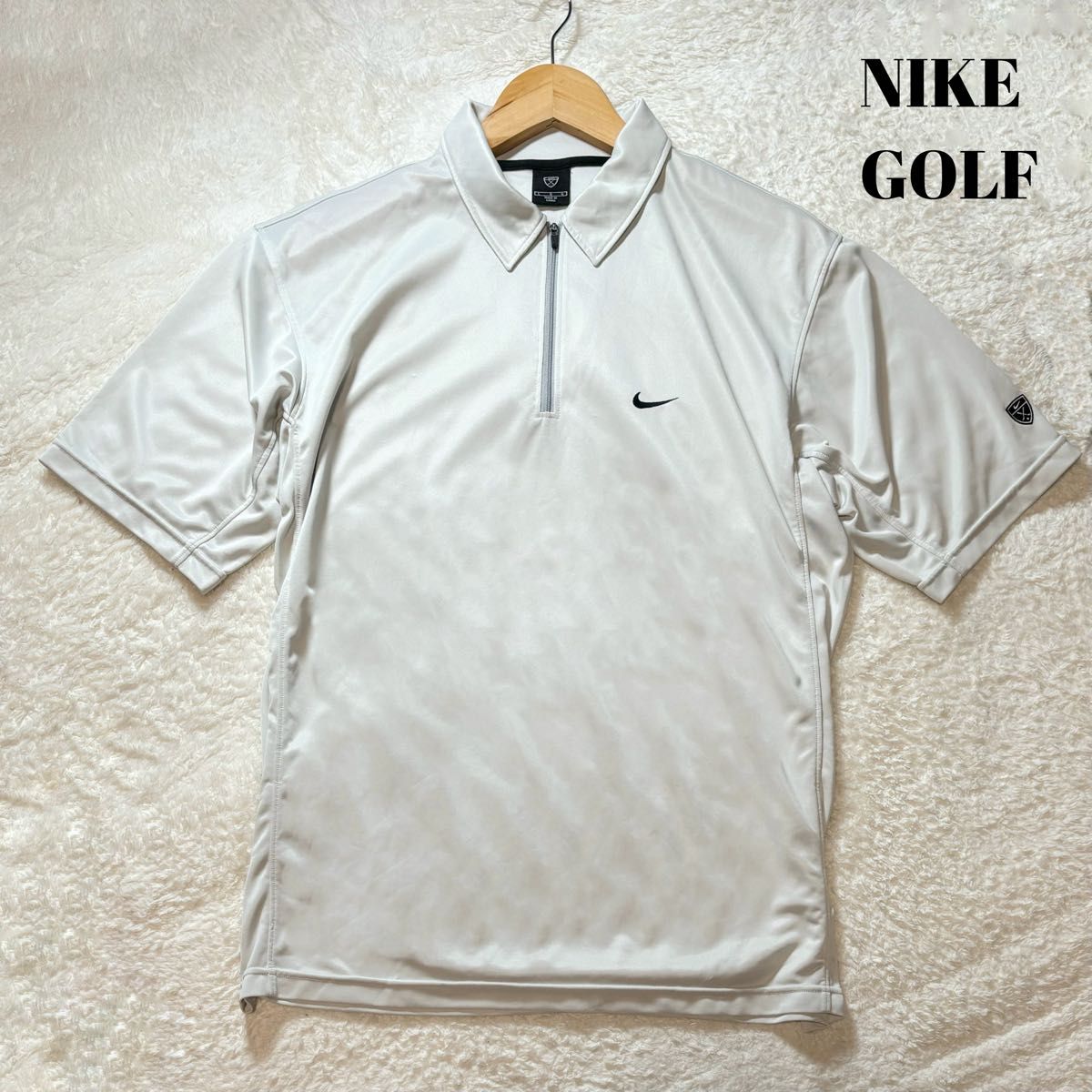 【Lサイズ 】NIKEGOLF  ナイキゴルフ ポロシャツ ゴルフウェア メンズ 灰色 グレー