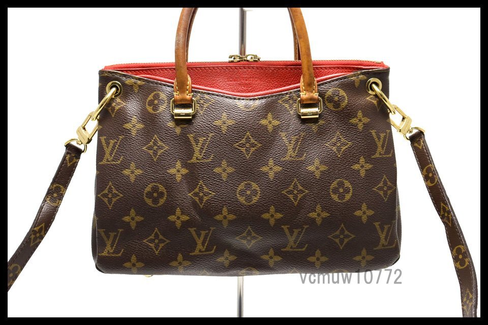 近年モデル希少美中古■LOUIS VUITTON モノグラム パラスBB レザー 2way ハンドバッグ ルイヴィトン■0509bo838-3_画像1