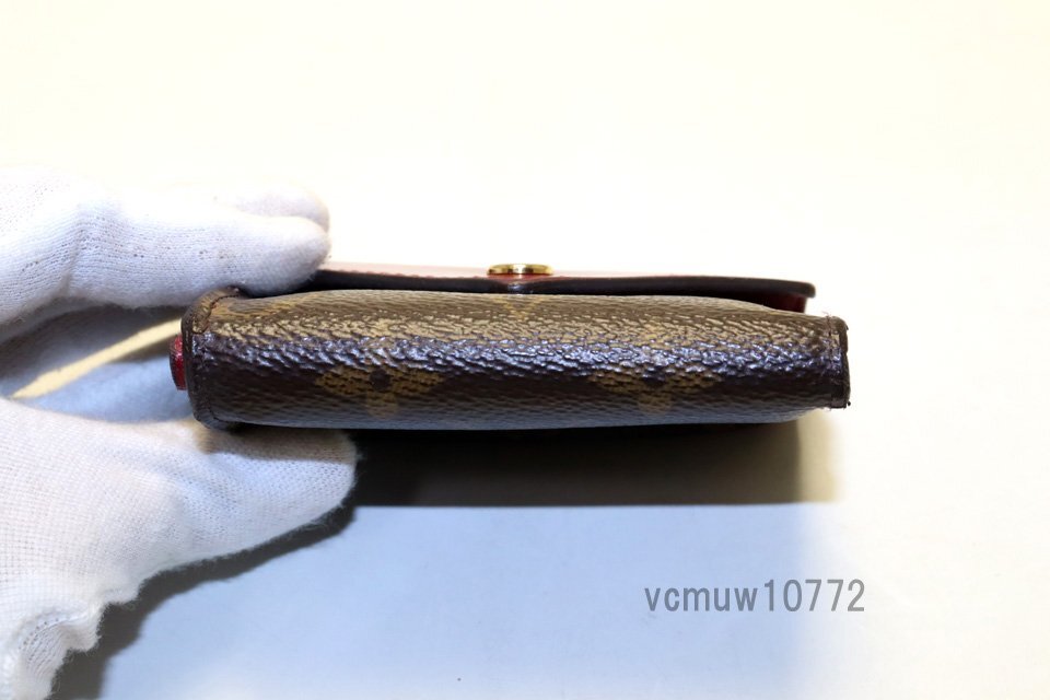 近年モデル希少美中古■LOUIS VUITTON モノグラム ポルトフォイユゾエ レザー 3つ折り財布 ルイヴィトン■0509dg1343819_画像3