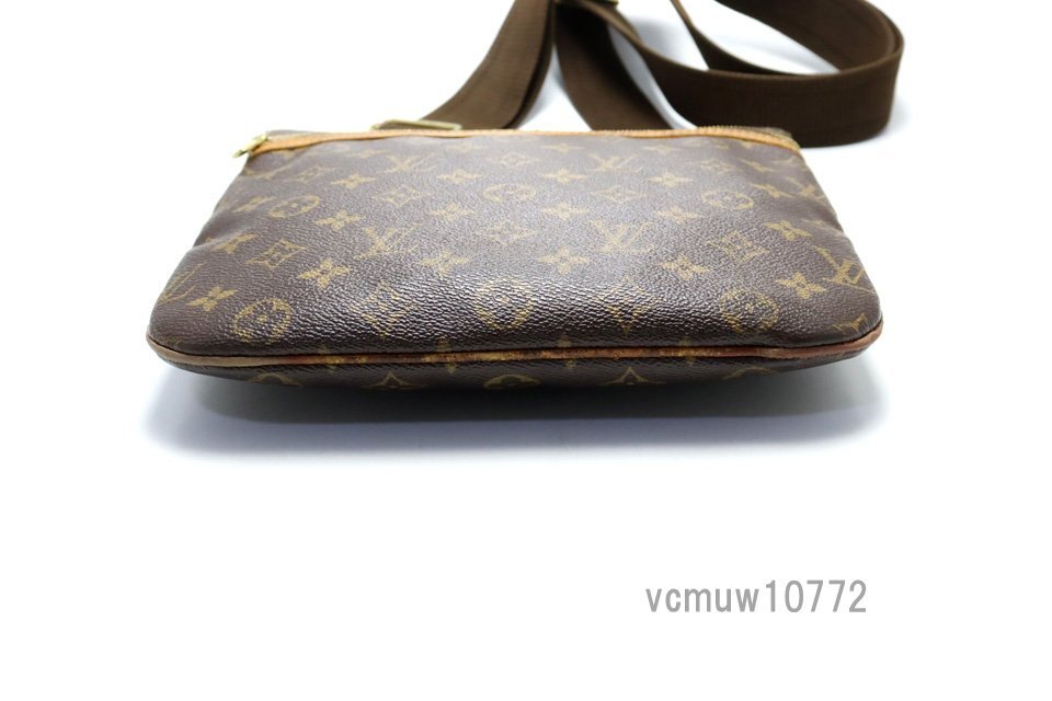 希少美中古■LOUIS VUITTON モノグラム ポシェットボスフォール レザー ショルダーバッグ ルイヴィトン■0509rr18237_画像3