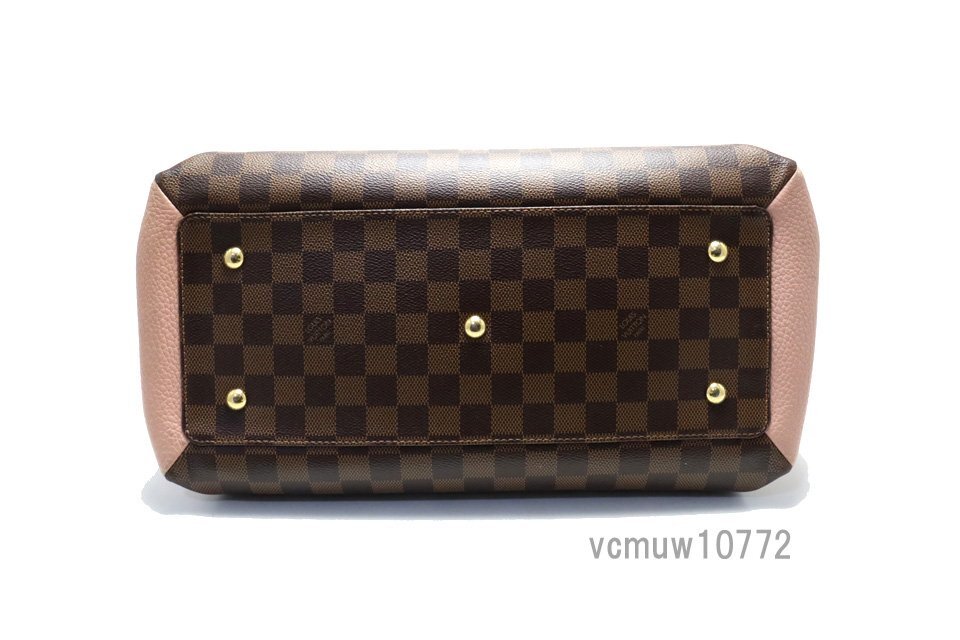 近年モデル希少美中古■LOUIS VUITTON ダミエ ノルマンディー レザー 2way ハンドバッグ ルイヴィトン■0509uu261-1K_画像3