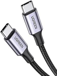 UGREEN USB Type CケーブルPD対応100W/5A 超急速充電USB C to USB C 断線防止 iPhon_画像1