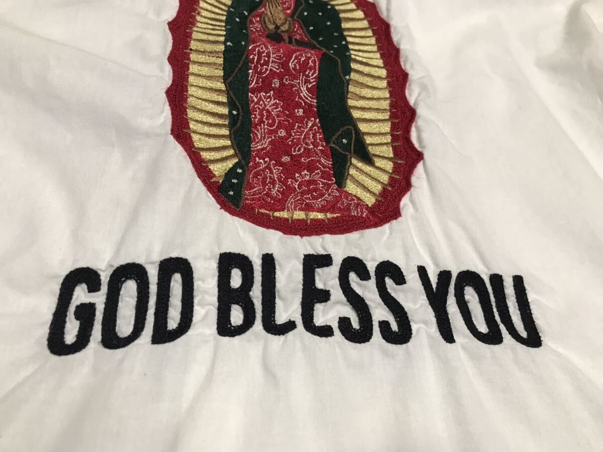 WACKO MARIA ワコマリア「GOD BLESS YOU」刺繍ワークシャツ メンズMサイズ_画像4