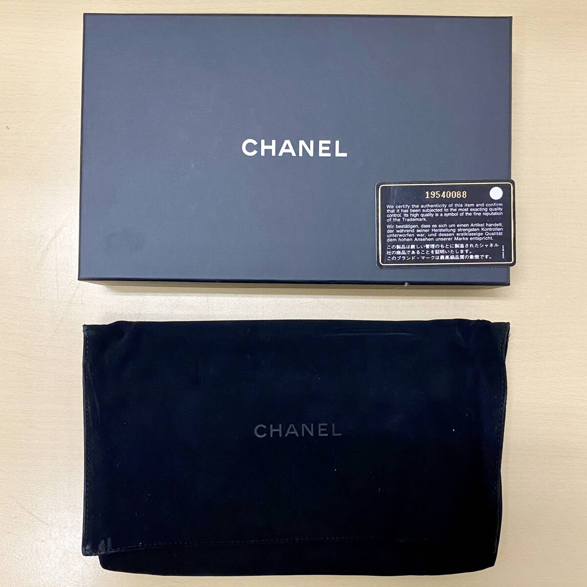 CHANEL 長財布 ブラックカラー ピンクカラー ギャラ有り シャネル ブランド ウォレット レディース ラウンドファスナー 中古品の画像2