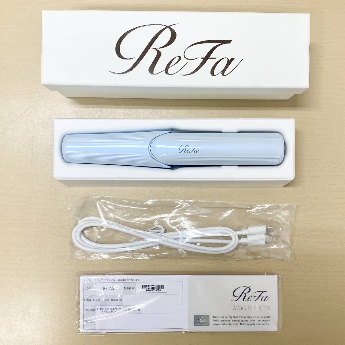 【未使用】 Refa フィンガーアイロン ST ホワイト MTG RE-AS-02A リファ 美容器具 家電 