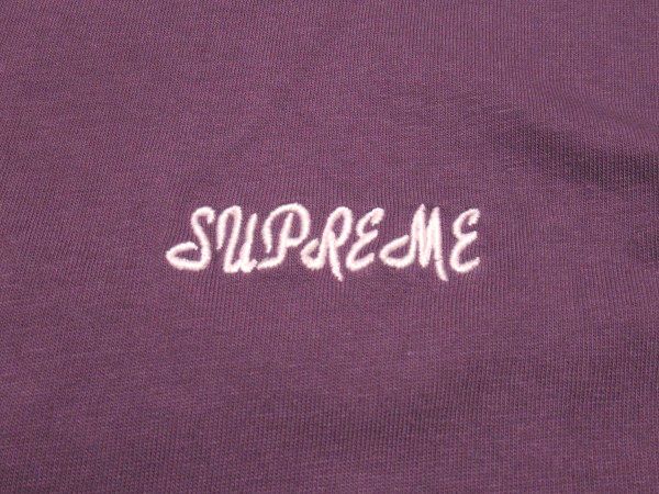 23SS Supreme Washed Script S/S Top Mサイズ ウォッシュ スクリプト 半袖 Tシャツ Purple パープル_画像6