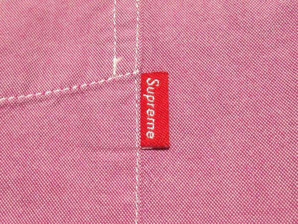 美品 Supreme Fine Oxford Shirt Sサイズ ファイン オックスフォード シャツ Pink ピンク_画像5