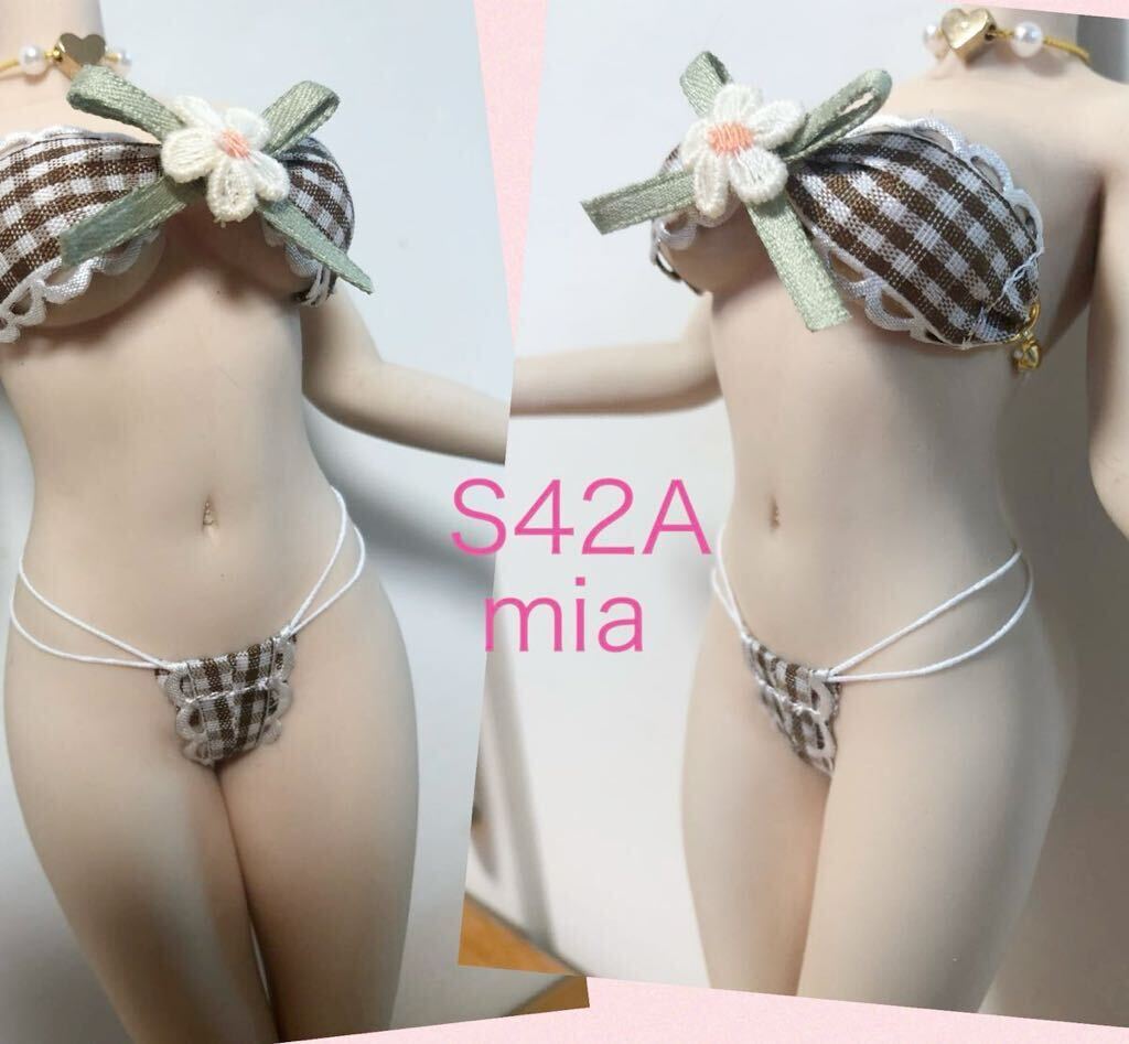 S42Aブラウン／ファイセン／コスチューム／水着3点セット　Mia_画像3