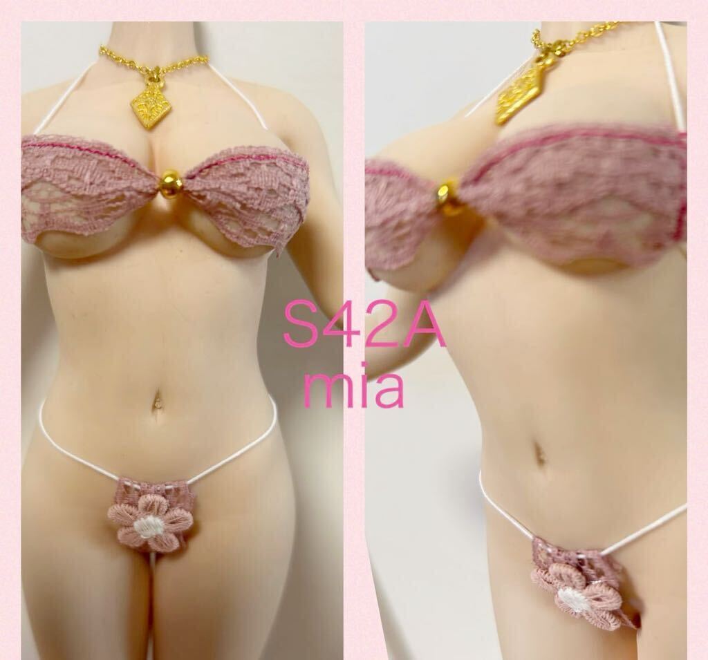 S42Aレースボルドー／ファイセン／コスチューム／ランジェリー3点セット　Mia_画像3