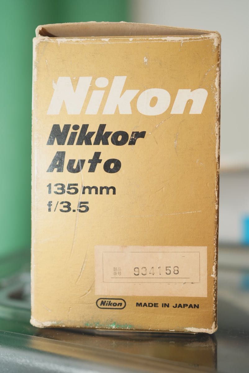 Nikon ニコン Nikkor-Q 135 F3.5 元箱あり　