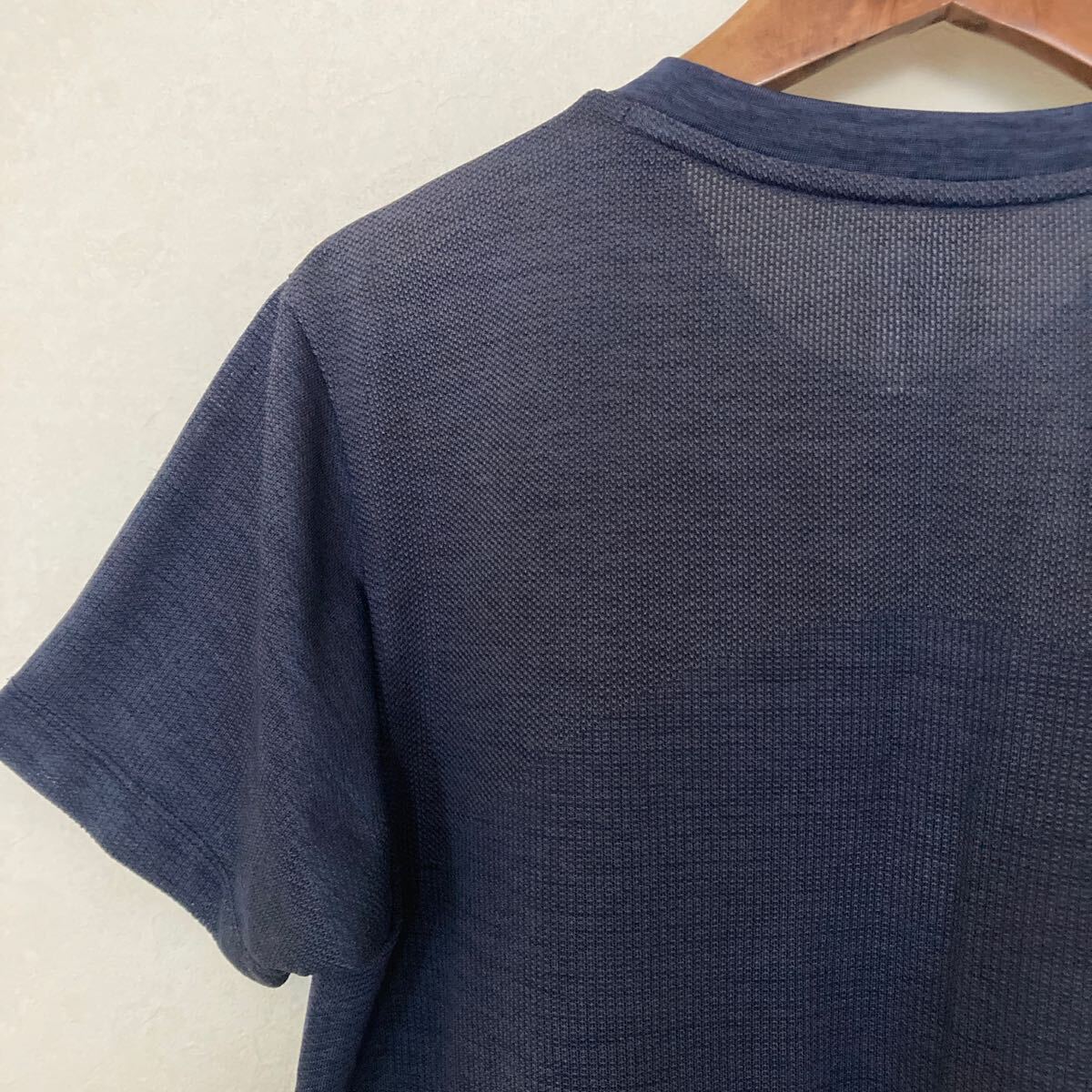 ユニクロ DRY-EX Tシャツ 半袖 メンズ S クルーネック 半袖Tシャツ 無地 UNIQLO ブルー ドライtシャツ シンプル_画像7