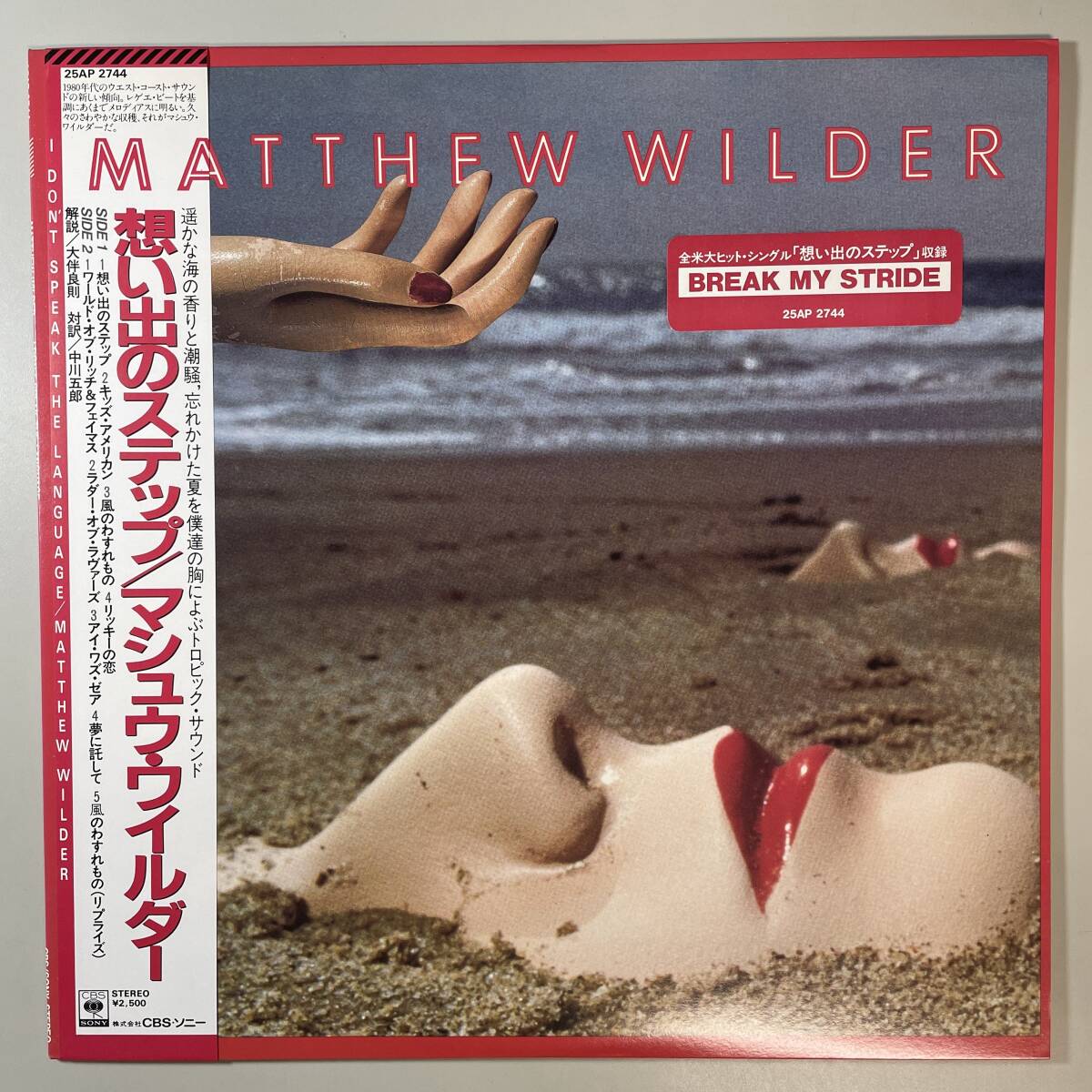 47821★美盤【日本盤】 MATTHEW WILDER / I DON'T SPEAK THE LANGUAGE ※帯付き_画像1