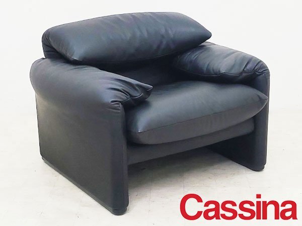 P5140[cassina/kasi-na]malarunga диван 1 местный ./ кожа / натуральная кожа / vi ko*maji -тактный reti/ дизайнерский / современный дизайн / высший класс /101 десять тысяч 