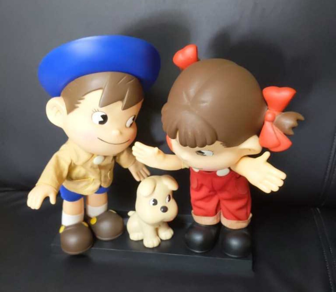 昭和レトロ 不二家懸賞品 ペコちゃんポコちゃんドッグ ソフビ 昭和レトロ 不二家懸賞品 ペコちゃんポコちゃんドッグ ソフビ