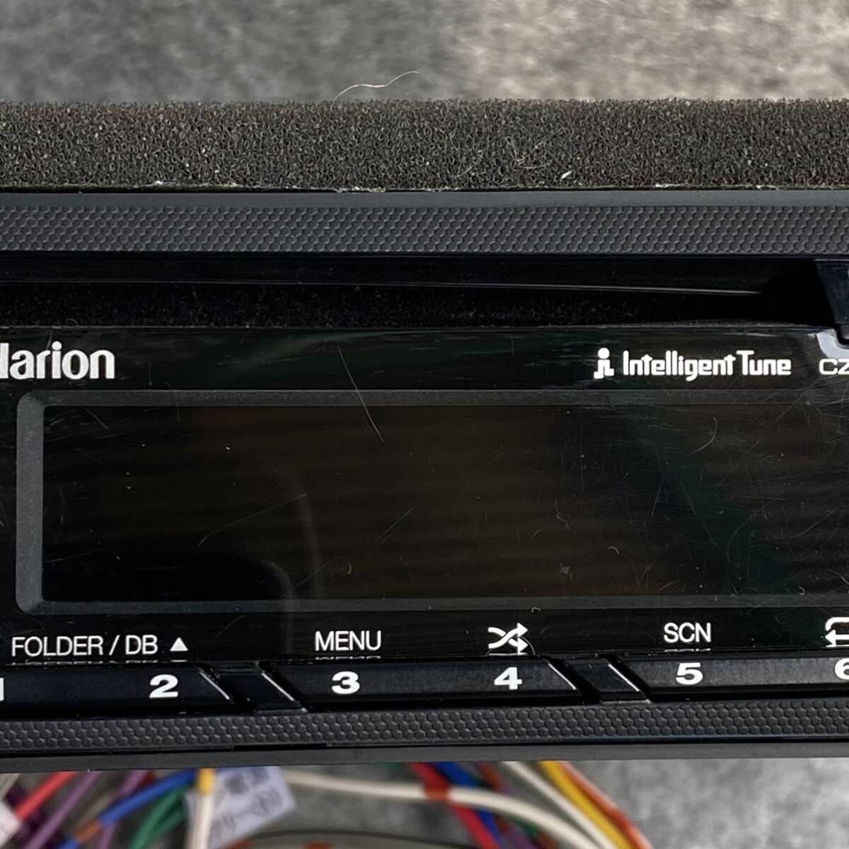 clarion クラリオン CZ215 1DIN CDデッキ 1din 動作品 スズキ車より取り外し CDプレーヤー レシーバー USB_画像6