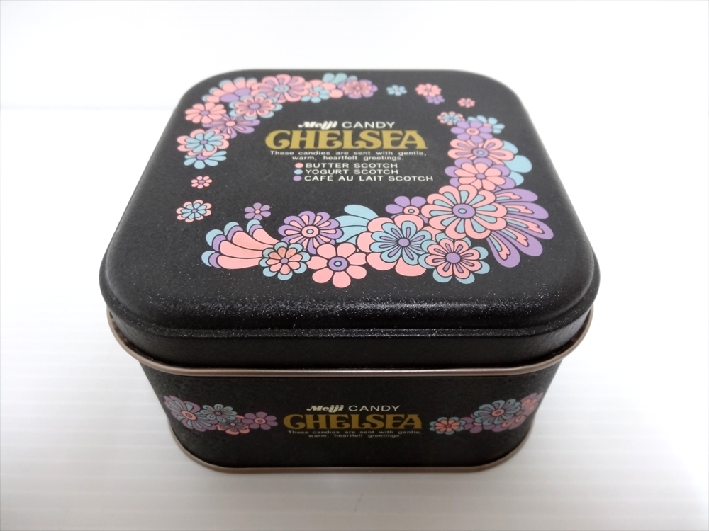 Meij CHELSEA 明治製菓 チェルシー 空き缶 スチール缶 レトロ_画像1