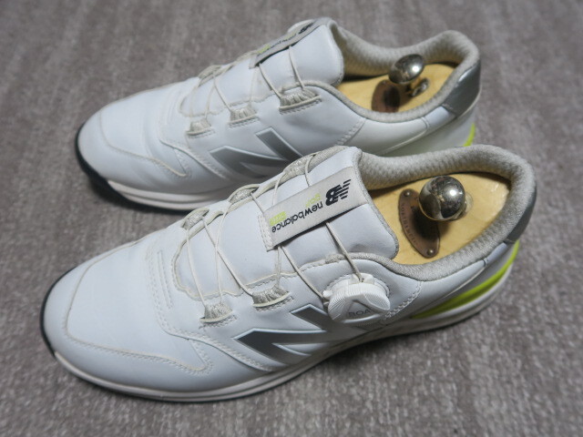 良品★人気 NEW BALANCE ニューバランス UGBS996W BOA スパイクレスゴルフシューズ ホワイト系 26cm ゴルフウェア メンズ_画像2