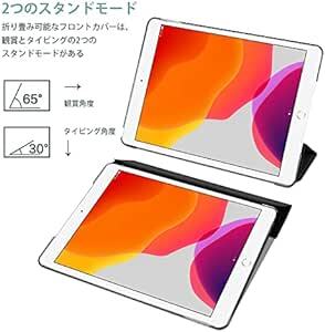 ProCase iPad 9/8/7 ケース (2021 2020 2019) 半透明バックカバー スマートカバー 軽量 三つ折り_画像6
