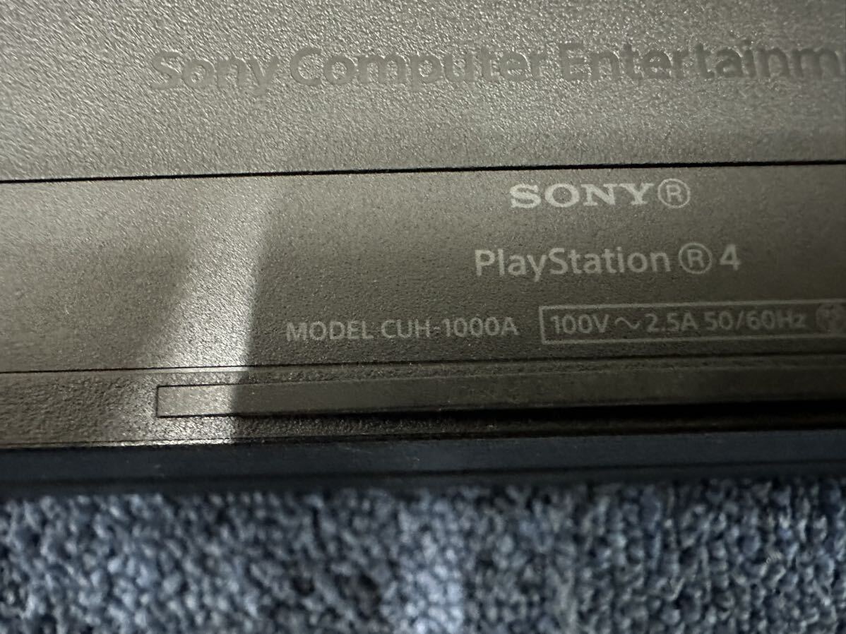PS4 PlayStation4 プレイステーション4 プレステ4 CUH-1000A ブラック コントローラー付き SONY ソニー 通電確認済み 動作未確認の画像6